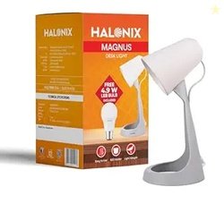 Halonix PolycarbonateMagnus Desk Light | with 4.9W Led Bulb | B22 Hold