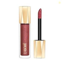 Lakme Glitterati Lip Glaze, for Plump and Shiny Lips, with Vegan Colla