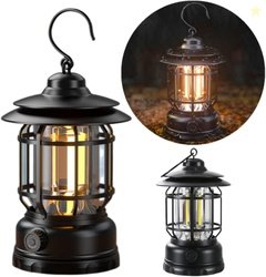 RECTITUDE LED Camping Light Retro Style Lighting Battery Type-c Rechar