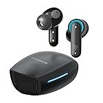 CrossBeats Fury Max Gaming TWS in-Ear Buds |100hr Playtime Bluetooth Earphones | RGB Lights | BT v5.4 | 30ms Low Latency | 360Â° Spatial Audio | 3D Sound Stage | 6 mics AI ENC | Dual EQ Modes(Black)