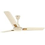 Luminous Rapid Deco Pearl Cream Fan 1200MM 2 Star-Rated Energy Saving High-Speed 45-Watt Air Delivery Fan with 3 Blade, Inverter Compatible and Low Power Consumption Metallic Body Ceiling Fan