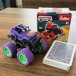 Kriddaank 4×4 Monster Truck for Kids – Friction Powered Stunt Car with 360Â° Spin Action – Durable Alloy & Non-Toxic 4WD Toy -Ideal Birthday Gift for Boys & Girls 3-7 Years Old (Multicolor)