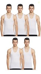 Rupa Jon Sleeveless Vest for Men, 100% Cotton Material, Round Neck, Pa