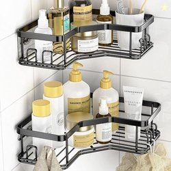 Sulfar Self Adhesive Corner Shelf for Bathroom Adhesive Shelf for Kitc