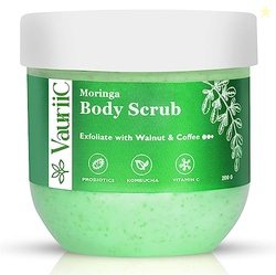 VauriiC De Tan Moringa Exfoliating Body Scrub 200 gms for Glowing, Sof