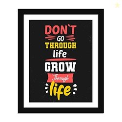 Wens Multicolor 14 X 17 Inch Funny Quotes Framed Poster with Front Acy