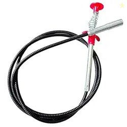 Stainless Steel Drain Pipe Cleaning Spring Stick, Hair Catching Claw W