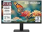 LG 22U401A 54.61 cm (22 Inch) Full HD (1920×1080) VA Monitor with 100Hz, 5ms (GtG),VGA, HDMI, 3-Side Virtually Borderless Design, sRGB 99% (Typ.), HDR 10, 1ms MBR, Reader Mode, Flicker Safe (2026)