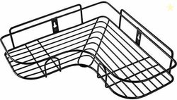 RAJBHUMI Stainless Steel Self Adhesive Bathroom Shelf Corner Rack...mo