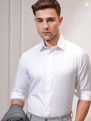 LOCOMOTIVE Locomotive Luxe Men Jacquard Textured Slim Fit Occasion Shi