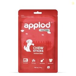 Applod Chicken Liver Chew Sticks for Puppies & Adult Dogs | Soft & Che