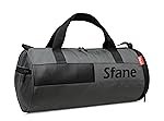 Sfane Polyester Duffle/Shoulder/Gym Bag for Men & Women with Separate Shoe Compartment (Solid Black)