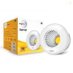wipro Aluminium Garnet 1W Led Cabinet Cob|Cool White Light (6500K)|Com