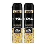 Axe Gold Temptation Long Lasting Deodorant Bodyspray For Men, 215ml, Pack of 2