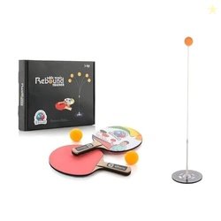 TinyPlay Wooden Table Tennis Trainer for Kids & Adults | Solo Ping Pon