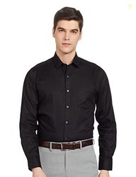 Arrow Men's Solid Full Sleeve Slim Fit Cutaway Collar Cotton Formal Sh