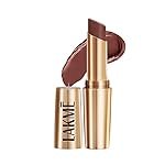 LAKMÃ Powerplay Priming Matte Lipstick, Smooth Matte Finish, Lightweight Lipstick, Smudgeproof, Lasts 16hrs, Hydrates Lips, Brown Walnut, 3.6g
