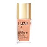 LAKMÃ Powerplay Priming Liquid Foundation, Natural, Flawless Finish, Medium To Full Coverage, Built in Primer, Long Lasting, SPF 20, Cool ivory, 25ml