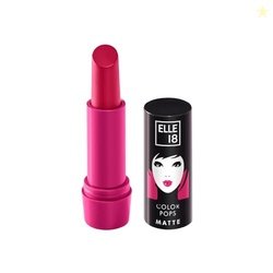 Elle 18 Color Pops Matte Lipstick, Deep Pink, Moisturising Bullet Matt