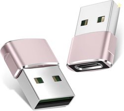 rts 2 Pack USB to USB C OTG Adapter for iPhone 17/16/15/14/13/12/11 Pr