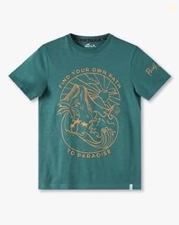 POINT COVE Boys Graphic Print Regular Fit Round-Neck T-Shirt