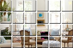 Bikri Kendra 100 cm Big square silver 24 - 3D mirror acrylic wall...mo