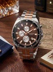 Lee Cooper Men Dial & Bracelet Style Straps Analogue Chronograph Watch
