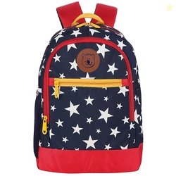 Gear Eco Red Star Kids 15 13 Ltrs Navy Blue School Backpack (BKPECORDB