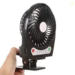 Electronics Portable Mini USB 3 Speed Fan with Torch (Assorted Color)