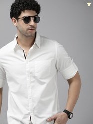 Roadster Men Regular Fit Solid Casual Shirt