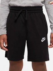 NIKE Short For Boys Casual Solid Polyester (Black, Pack of 1)