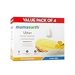 Mamaearth Ubtan Moisturizing Lotion Soap 125 g (Pack of 4) | Removes Tan | Benefits of Lotion in a soap | Gently Exfoliates & Deeply Cleanses | Nourishes Dry Skin | Non Drying | Grade 1 Soap