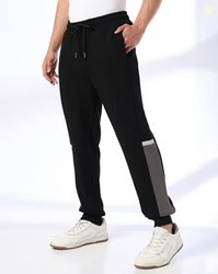TEAMSPIRIT Men Regular Fit Double Contrast Panels Joggers