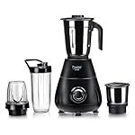 Prestige Apex Blendo 500 Watt Mixer Grinder with 4 Jars (2 Stainless Steel Jars + 2 Nutri Blend) | Super Efficient SS Blades | Black | 2Y Warranty | ISI Certified