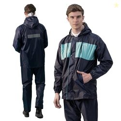 Lifelong Men's Raincoat Set | Waterproof Polyester Double-Coated Rever