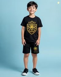Trampoline Graphic Print Shorts & T-shirt Set