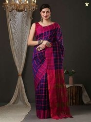 Anouk Checked Taant Saree