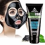UrbanGabru Charcoal Black Peel Off Mask for Men & Women | Removes Blackheads and Whiteheads | Active Cooling Effect | Deep Skin Purifying Cleansing (60 gm)