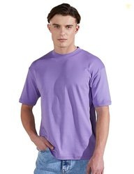 Amazon Brand - Symbol Men's Solid Cotton Oversized Round Neck Tshirt |