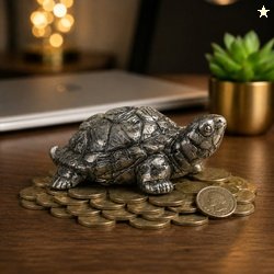 Just Lord Pyrite Tortoise (Kachhua) 2.7x1 | Crystal Turtle | Mone...mo