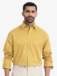 RARE RABBIT Men Crofty Regular Fit Spread Collar Shirt
