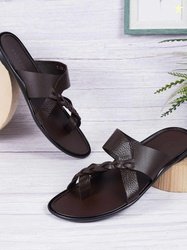 Metro Men Leather Comfort Sandals