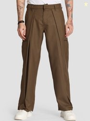 Bene Kleed Men Mid-Rise relaxed fit korean style pleated casual Trouse