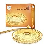 wipro Garnet 5 Meters LED Strip Light| 120 LEDs/mtr | White | IP65-Waterproof | Flexible Rope Light for Outdoor & Indoor Decoration for Diwali, Christmas|Strip for Balcony, False Ceiling|Pack of 1