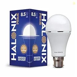 Halonix 8.5 Watt B22 LED White Rechargeable Emergency light Inverter B