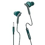 ZEBRONICS Bro in Ear Wired Earphones with Mic, 3.5mm Audio Jack, 10mm Drivers, Phone/Tablet Compatible (Green)