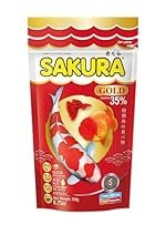 Sakura Gold Super Premium Fish Food with Vitamin Complexes + Krill & Astaxanthin in Small 2mm Pellet 250gm