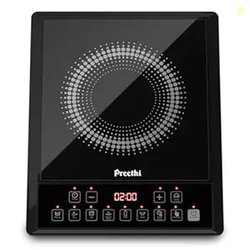 Preethi Indicook IC124 Induction Cooktop, 2100-Watt Electric Stove wit