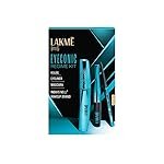 LAKME Eyeconic Regime Kit, Kajal 0.35g, Eyeliner 4.5 ml, Mascara 9 ml, Pack of 3, with Intense Black Pigment, Smudgeproof and Waterproof, Lasts Upto 24 Hrs