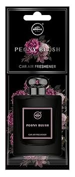 Aroma Car Perfume Hanging Car Air Freshener, Peony Blush (Pack of 3)